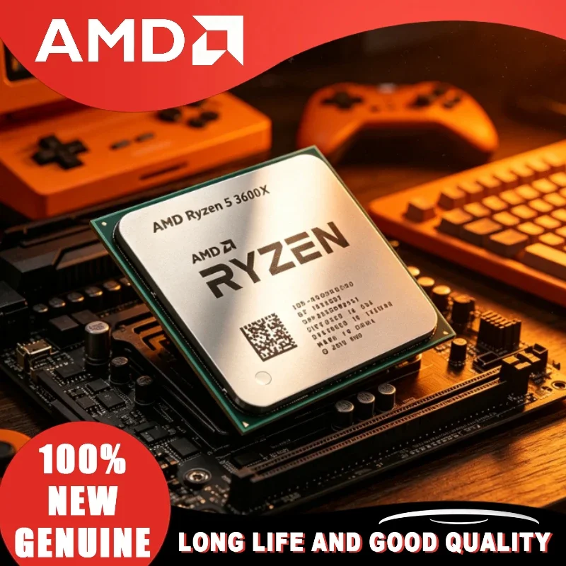 Amd Cpu Ryzen 5 - AMD Ryzen 5 3600X 100% gloednieuw