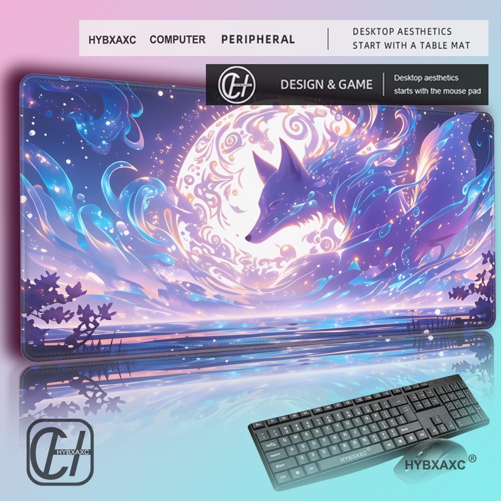Gaming Accessories Pink - HYBXAXC Muismat Anime Fox Gamer Roze