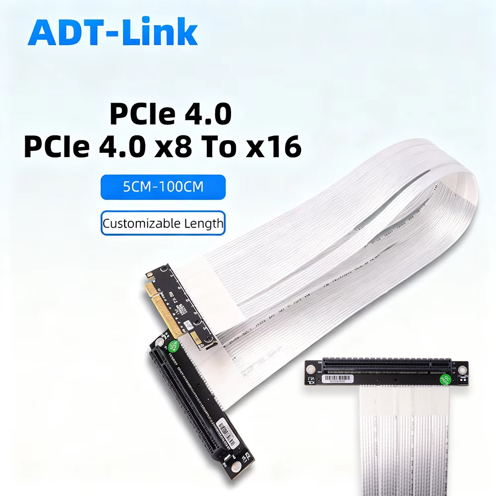 Pcie Extension Cable - ADT-Link PCIE 4.0 3.0X8 Naar X16