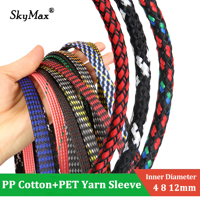 Cable Sleeve Braided - Kabelmantel PP Katoen + PET-garen Gevlochten