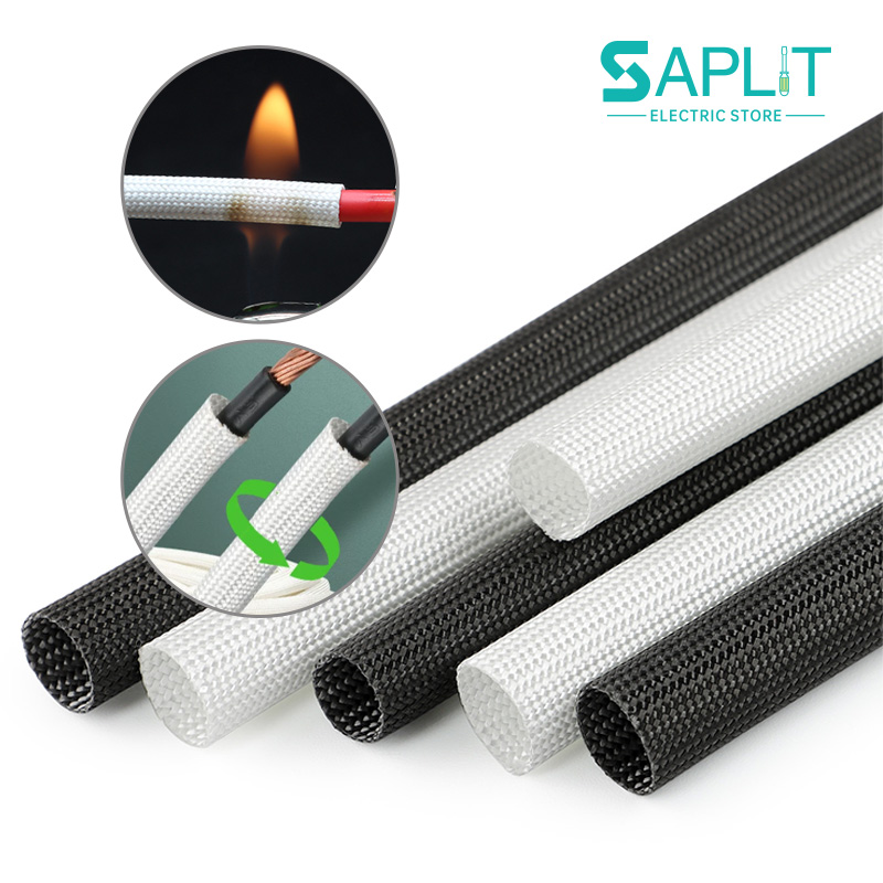 Cable Sleeve Braided - Dia 1mm - 50mm 600Deg.C Glasvezelbuis