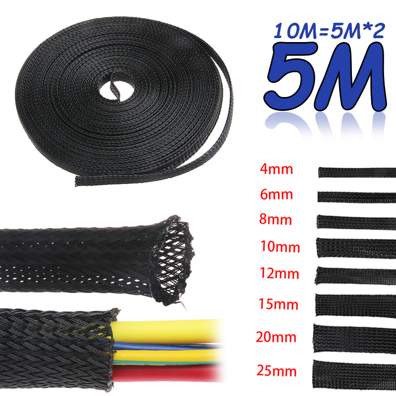 5M Strakke PET Uitbreidbare Ka - Cable Sleeve Braided recensie en prijs