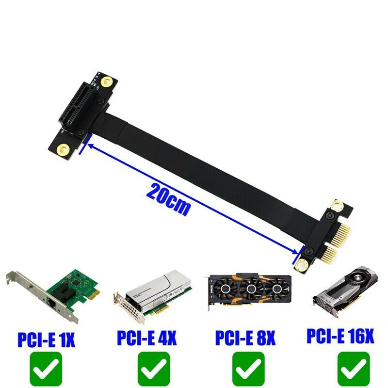 90 Graden Pci-E Pci Express 1X - Pcie Extension Cable recensie en prijs