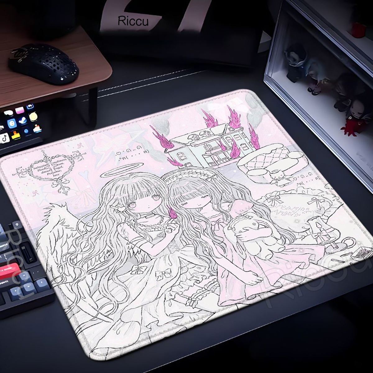 XL Sleepy Angel Roze Muismat A - Gaming Accessories Pink recensie en prijs