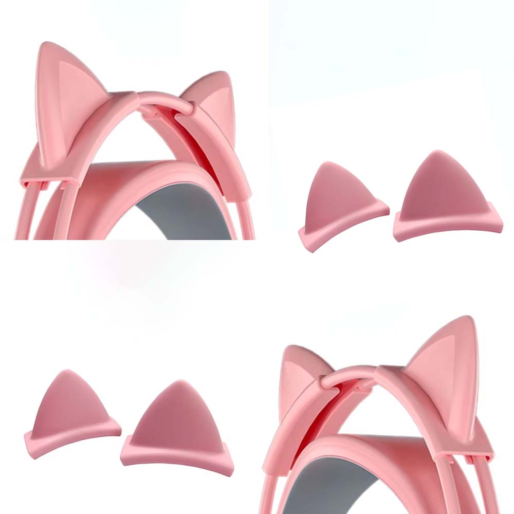 Roze siliconen kattenoren hang - Gaming Accessories Pink recensie en prijs