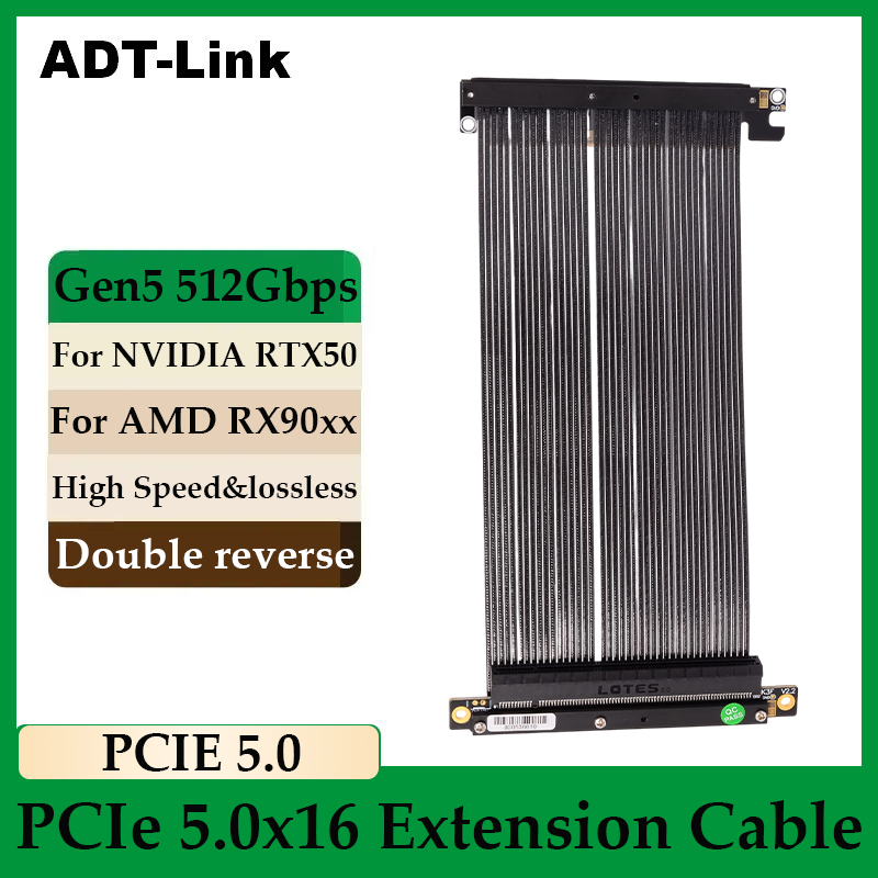 ADT-Link PCIe 5.0 x16 dubbele  - Pcie Extension Cable recensie en prijs